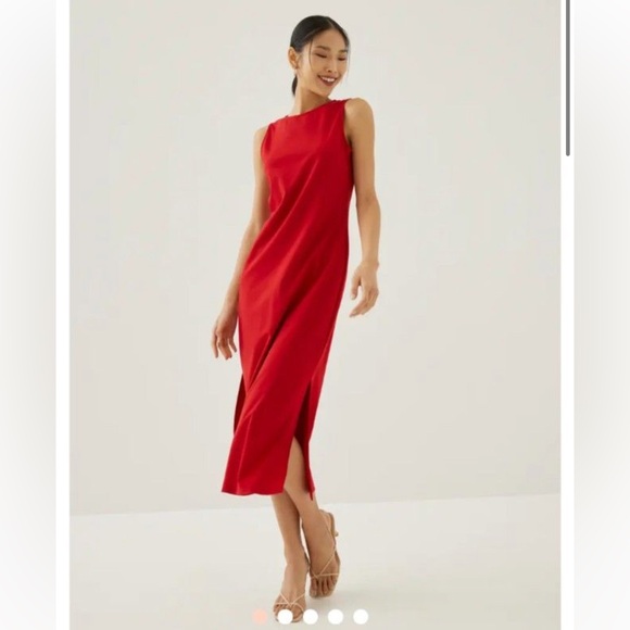 NWT Jarlo Low Back Twist Maxi Dress - Picture 2 of 5